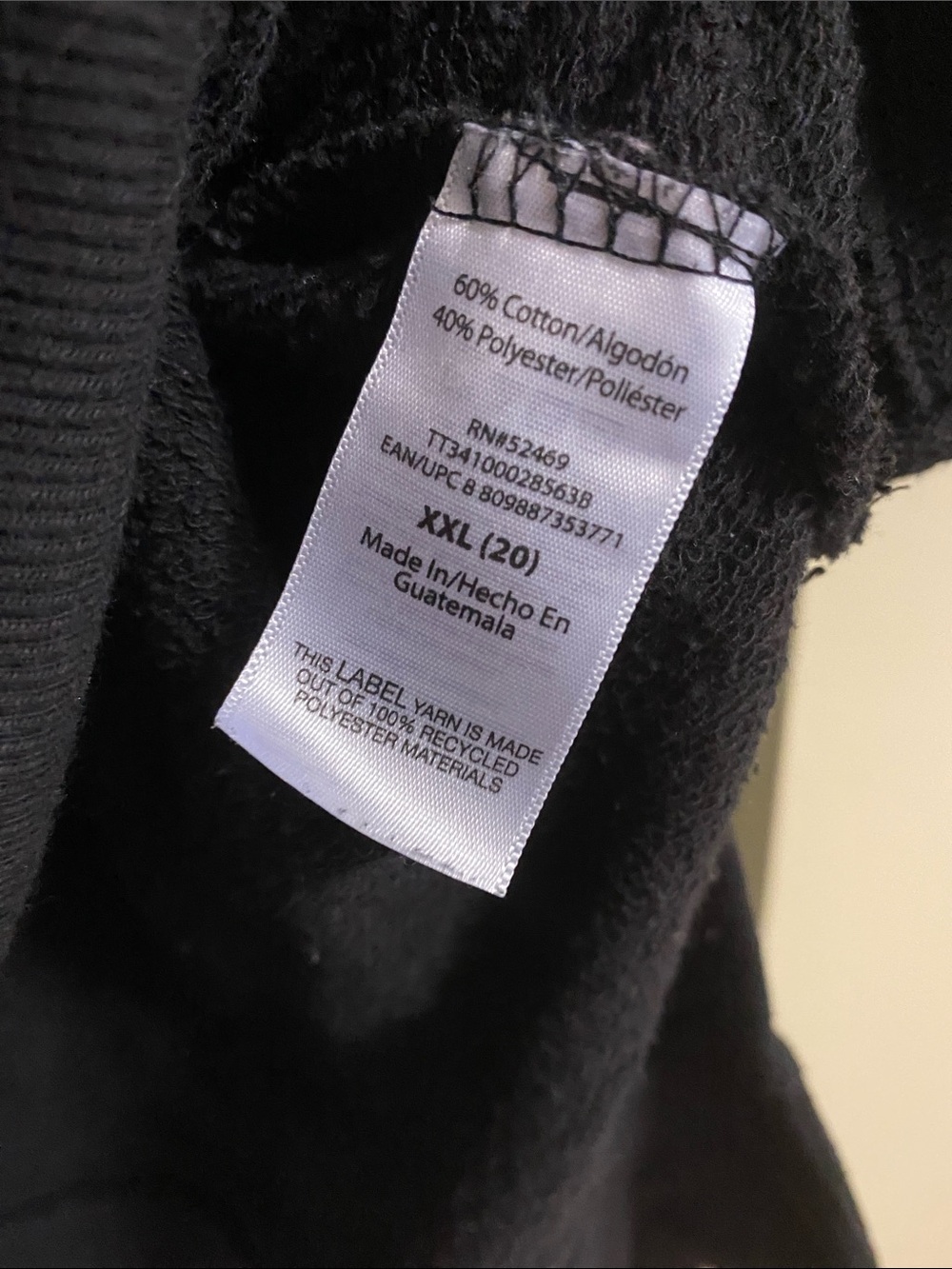 Time and Tru • Black • Crew Sweatshirt • XXL - Picture 3 of 5